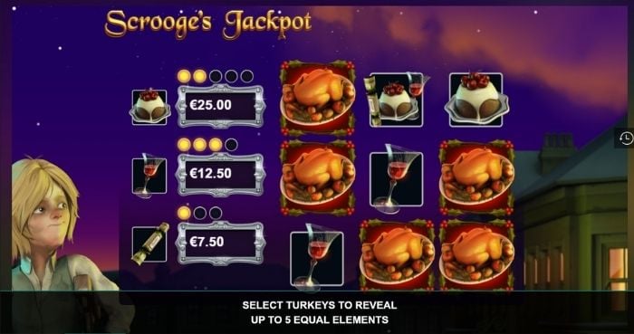pick me bonus in scrooges jackpot slot