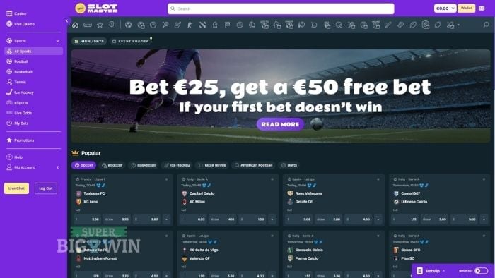 Slotmaster sportsbook