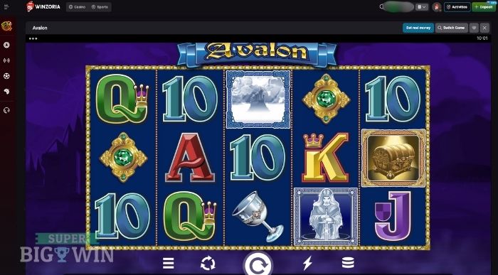 Avalon van Microgaming bij Winzoria