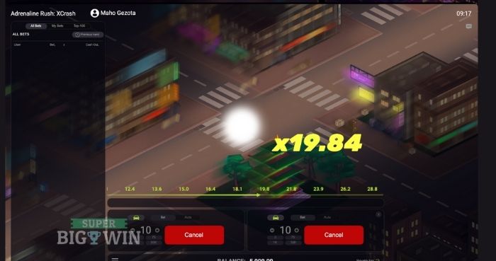 Adrenaline Rush XCrash van Evoplay