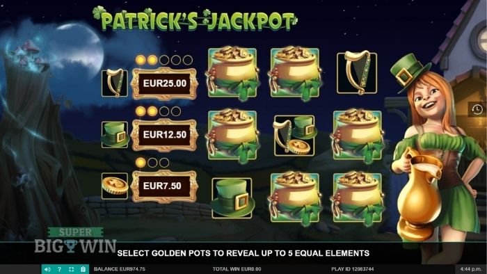 Pick n Win Patrick's JAckpot
