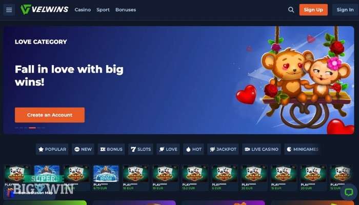 Velwins.vip homepage