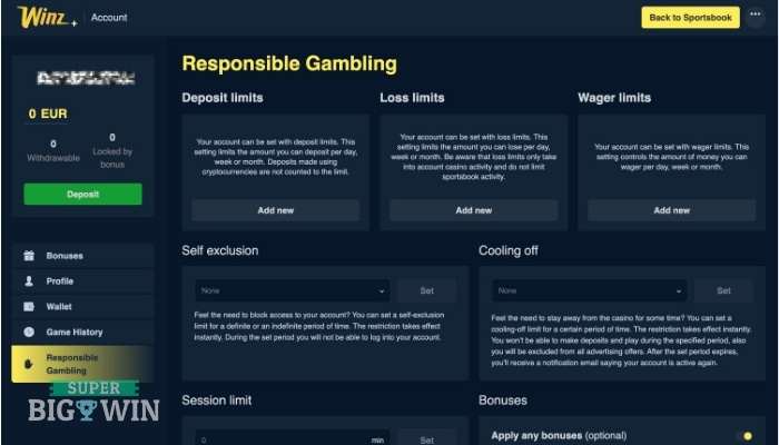 Winz.io verantwoord spelen