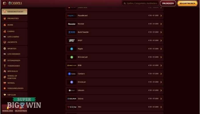 Casoola 10 euro casino