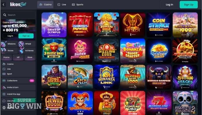 Likesbet casino spellen