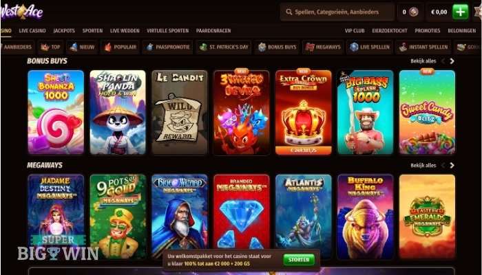 Westace casino spellen