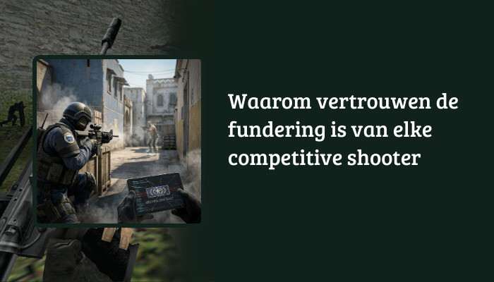 Counter-Strike 2 H1-banner met titeloverlay over een CS2-duel, over vertrouwen als basis van competitive play