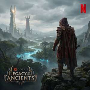 Dota 2 featured thumbnail met Mushi-thema voor artikel over fantrailer en Netflix-serie