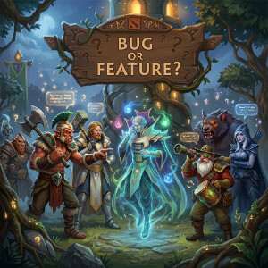 Dota 2 featured thumbnail bij patch 7.41a, met game-art die het Reddit-bugdrama rond de update illustreert