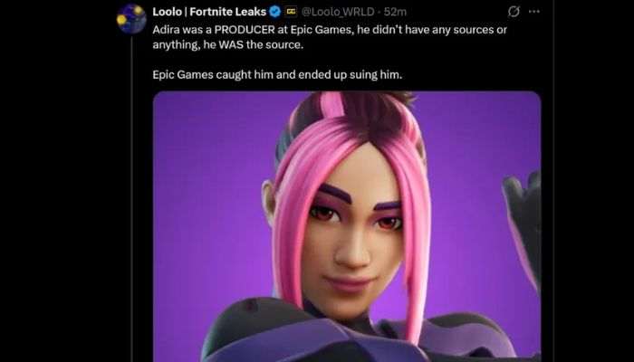 adirafn aangeklaagd door epic games