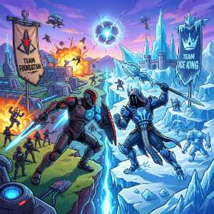 Fortnite featured thumbnail met Foundation en Ice King tegenover elkaar in Season 2-artikel