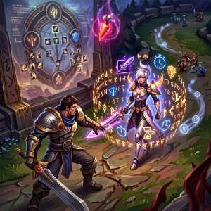 League of Legends featured thumbnail met kampioenportret voor artikel over meta-progressie en free-to-play grind