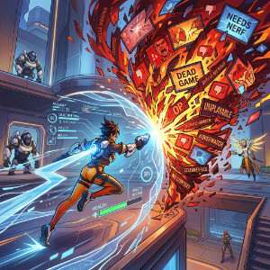 Overwatch featured thumbnail met heldenportret, passend bij het thema instant kritiek in game-communities