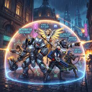 Overwatch featured thumbnail met heldenactie die de sociale dynamiek van teamplay uitlicht