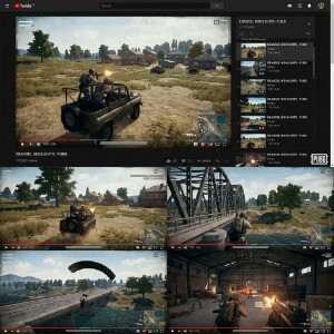 PUBG featured thumbnail met soldaat en Erangel-sfeer, passend bij YouTube-clips die viral gaan