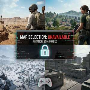 PUBG featured thumbnail met gewapende soldaat in helm, passend bij discussie over maprotatie op console