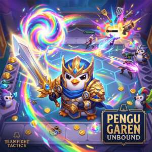 Teamfight Tactics featured thumbnail met TFT Patch 16.8 en Pengu Garen Unbound