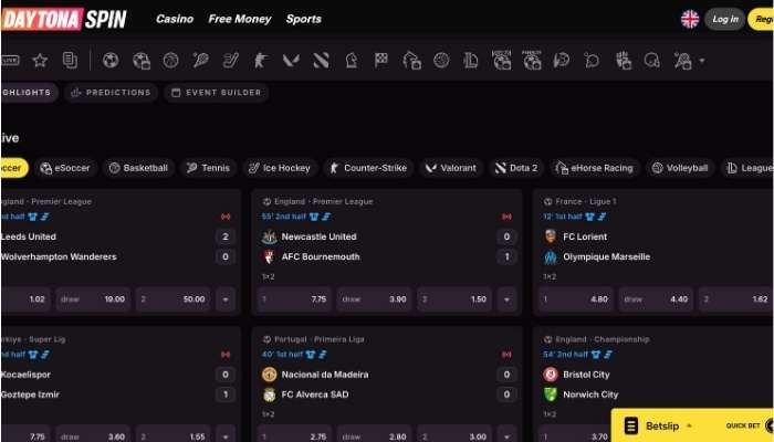 Daytona Spin sportsbook