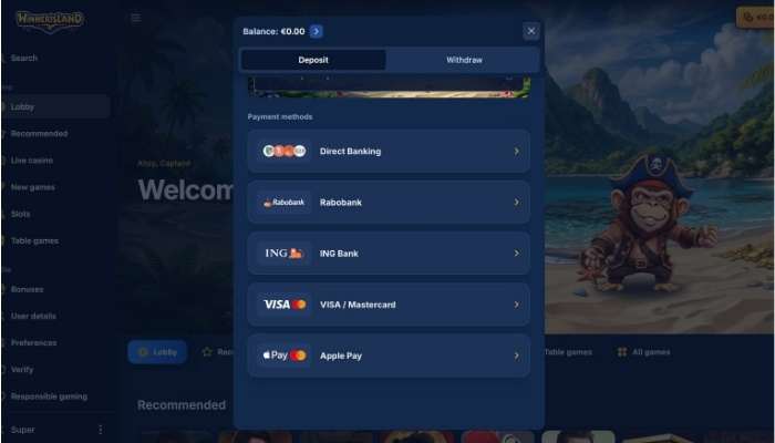 Winner Island casino storting