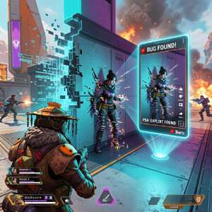 Apex Legends featured thumbnail met personage in actie, passend bij het artikel over viral bugs