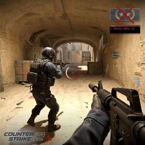 Counter-Strike 2 featured thumbnail met CS2-soldaat en artikel over onpeelbaar na update 22 april