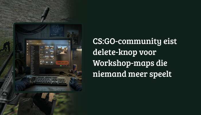 H1-banner voor Counter-Strike: Global Offensive met titel over delete-knop voor ongebruikte Workshop-maps