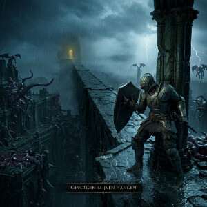 Featured thumbnail van Demon's Souls (Remake) met een ridderfiguur in een donkere, mistige setting