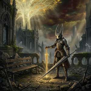 Elden Ring featured thumbnail met een Tarnished in een donkere fantasy-omgeving bij het topic respawn-regels