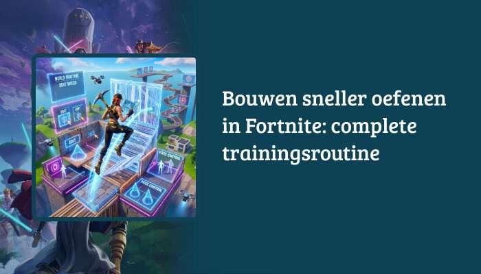 Fortnite H1-banner met titeloverlay over sneller bouwen oefenen in Fortnite