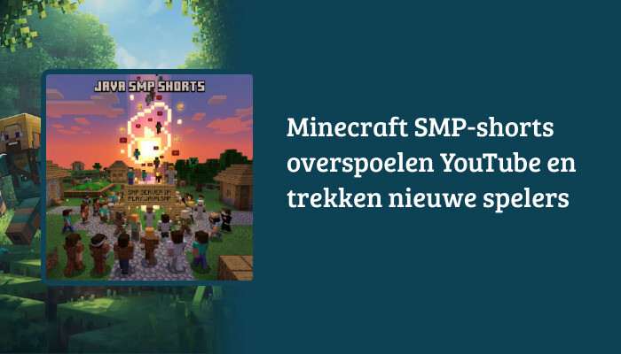 Minecraft: Java Edition H1-banner met de titel over SMP-shorts die YouTube overspoelen