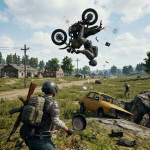 Uitgelichte thumbnail voor PUBG: Battlegrounds met een gewapende speler, passend bij WTF-compilaties op YouTube