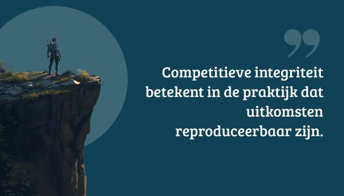 PUBG Mobile quote-banner met pull quote over competitieve integriteit bovenop actiebeeld