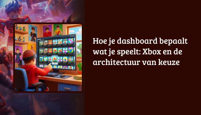 H1-banner met Roblox thumbnail en titeltekst over Xbox en de architectuur van keuze