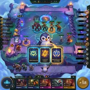 Teamfight Tactics featured thumbnail met Little Legends en TFT-schaakbord in kleurrijke stijl