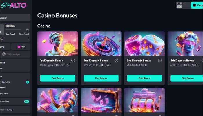 Spinalto casino bonus
