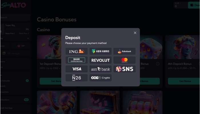 Spinalto casino storting