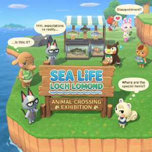 Featured thumbnail voor Animal Crossing: New Horizons over TikTok en het aquariumevent, met een aquarium-scène