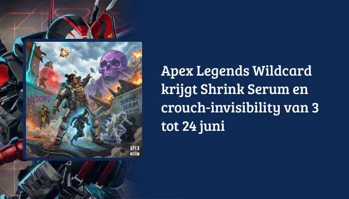 Apex Legends brede H1-banner met de titel over Wildcard van 3 tot 24 juni en tekstoverlay