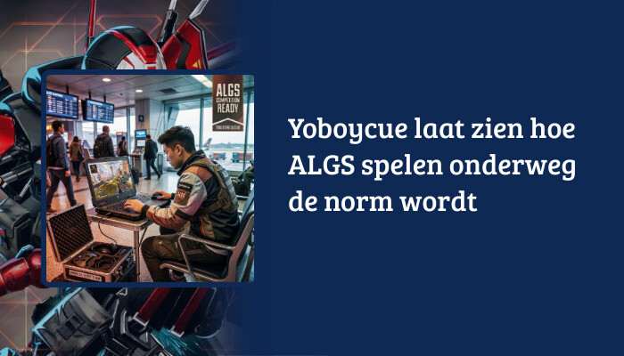 Apex Legends H1-banner met artikelkop over Yoboycue en ALGS spelen onderweg als nieuwe norm