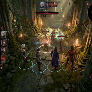 Featured thumbnail voor Baldur's Gate 3 met partyleden in een fantasyscène, passend bij Companion-AI mods