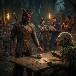 Baldur's Gate 3 featured thumbnail met fantasy personage in magische omgeving, passend bij roleplay en reactiviteit