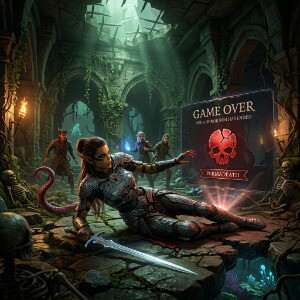Featured thumbnail voor Baldur's Gate 3 met een personageportret, passend bij Honor Mode en permadeath