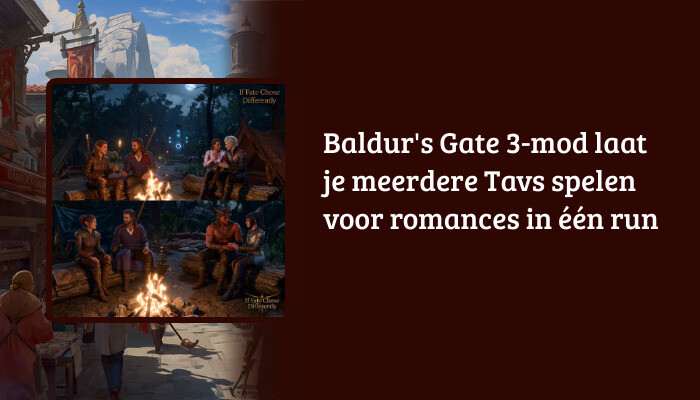 Baldur's Gate 3 H1-banner met de artikelkop over een mod om meerdere Tavs te spelen