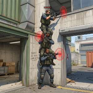 Uitgelichte thumbnail voor Counter-Strike 2 over de update die 3+ man boosts nerft met inaccuracy