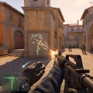 Featured thumbnail voor Counter-Strike 2 met gewapende operator en tactische CS2-sfeer rond recoil