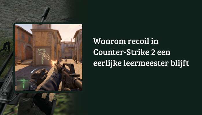 H1-banner voor Counter-Strike 2 met de titel over recoil als eerlijke leermeester