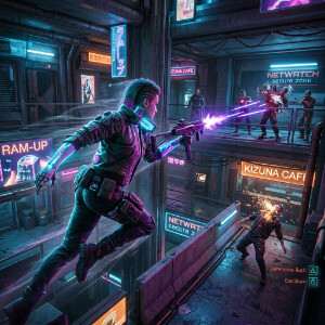 Cyberpunk 2077 featured thumbnail met neon Night City-sfeer rond agressieve doom-arena actie