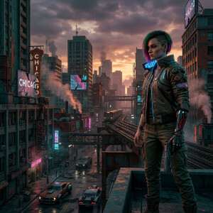 Cyberpunk 2077 featured thumbnail met een neon stadsscene die verwijst naar een "Chicago gone wrong" setting