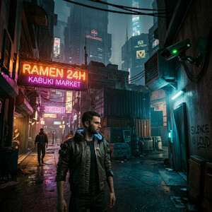 Cyberpunk 2077 featured thumbnail met Night City neon en een personage op de voorgrond