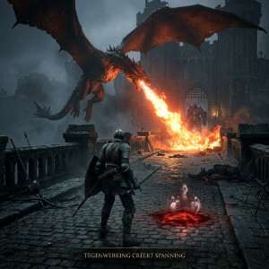 Featured thumbnail voor Demon's Souls (Remake) met een ridder in een donkere, dreigende omgeving